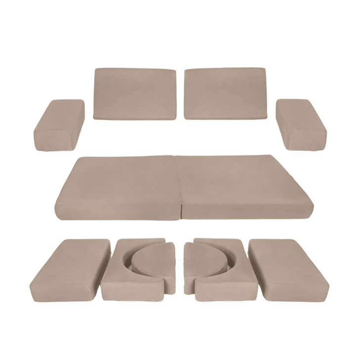 Milk Chocolate kids play couch
