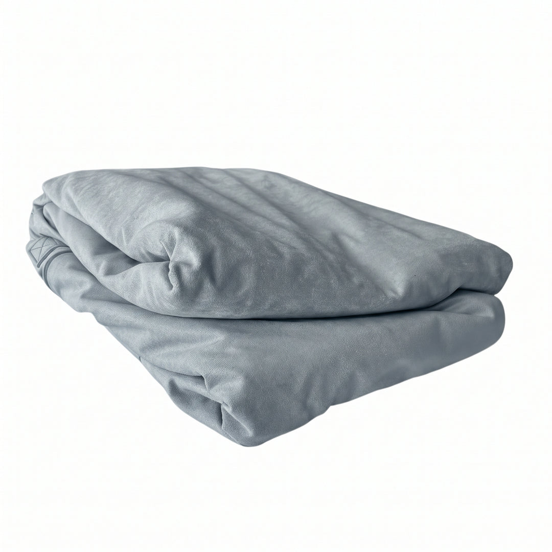 Gray Blue Play Couch Cover Set