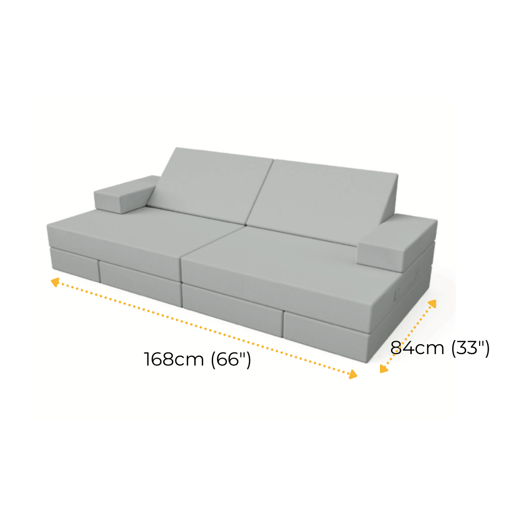 barumba play couch size in cm and inches